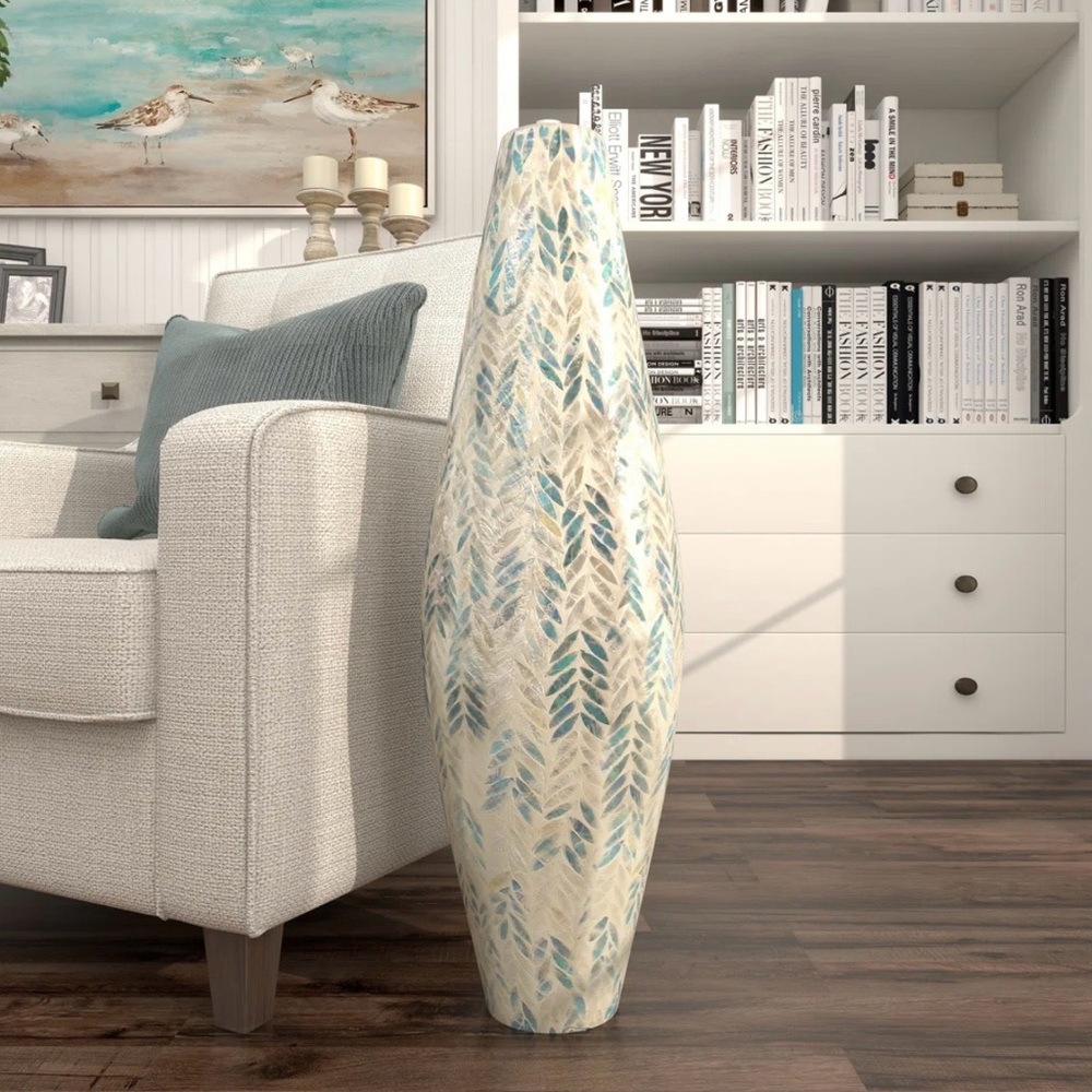 New in Box Mother of Pearl Vases